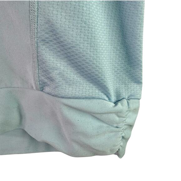 Nike FitDry Women's Large Light Blue V Neck S/S Running Athletic Top Shirt - Picture 7 of 9